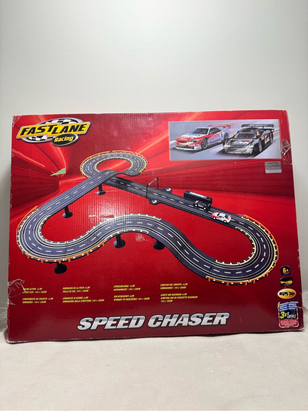 Fast Lane Racing  RC Car Long Bridge Challenge RC Slot Cars Complete Toys R Us
